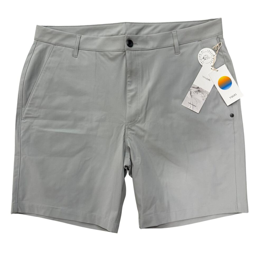 Vuori Meta Shorts Gray VersaLife Stretch Performance Mens 38 NWT